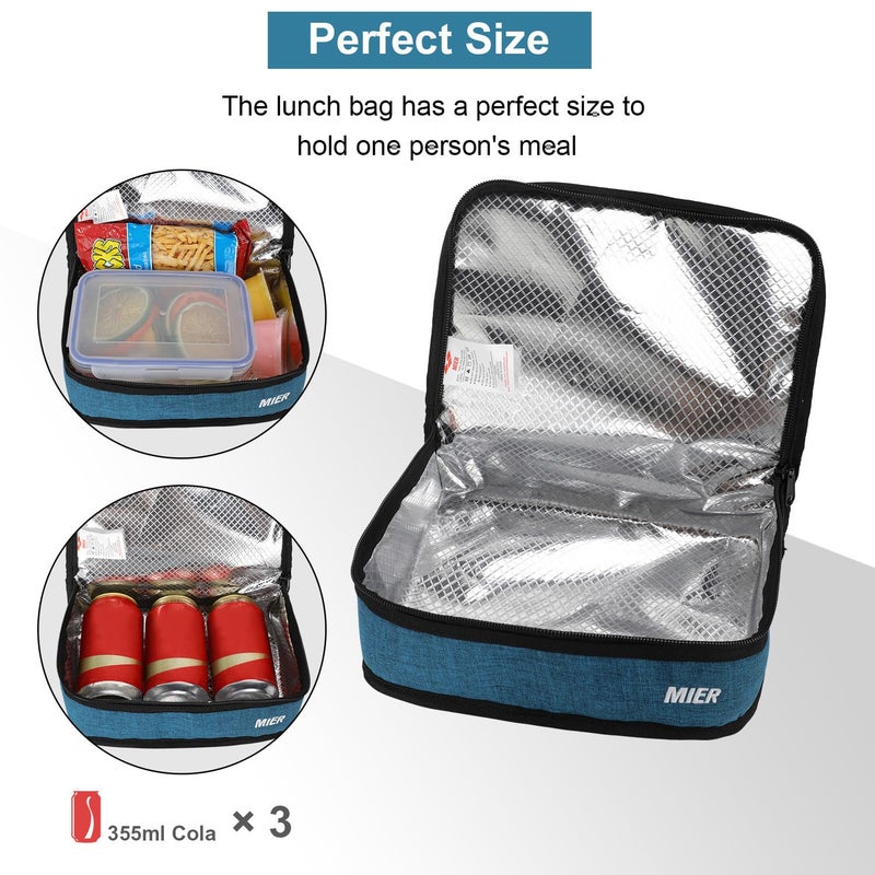 MIER Portable Thermal Insulated Cooler Bag Mini Lunch Bag for Kids  Ocean Depths - Image 2